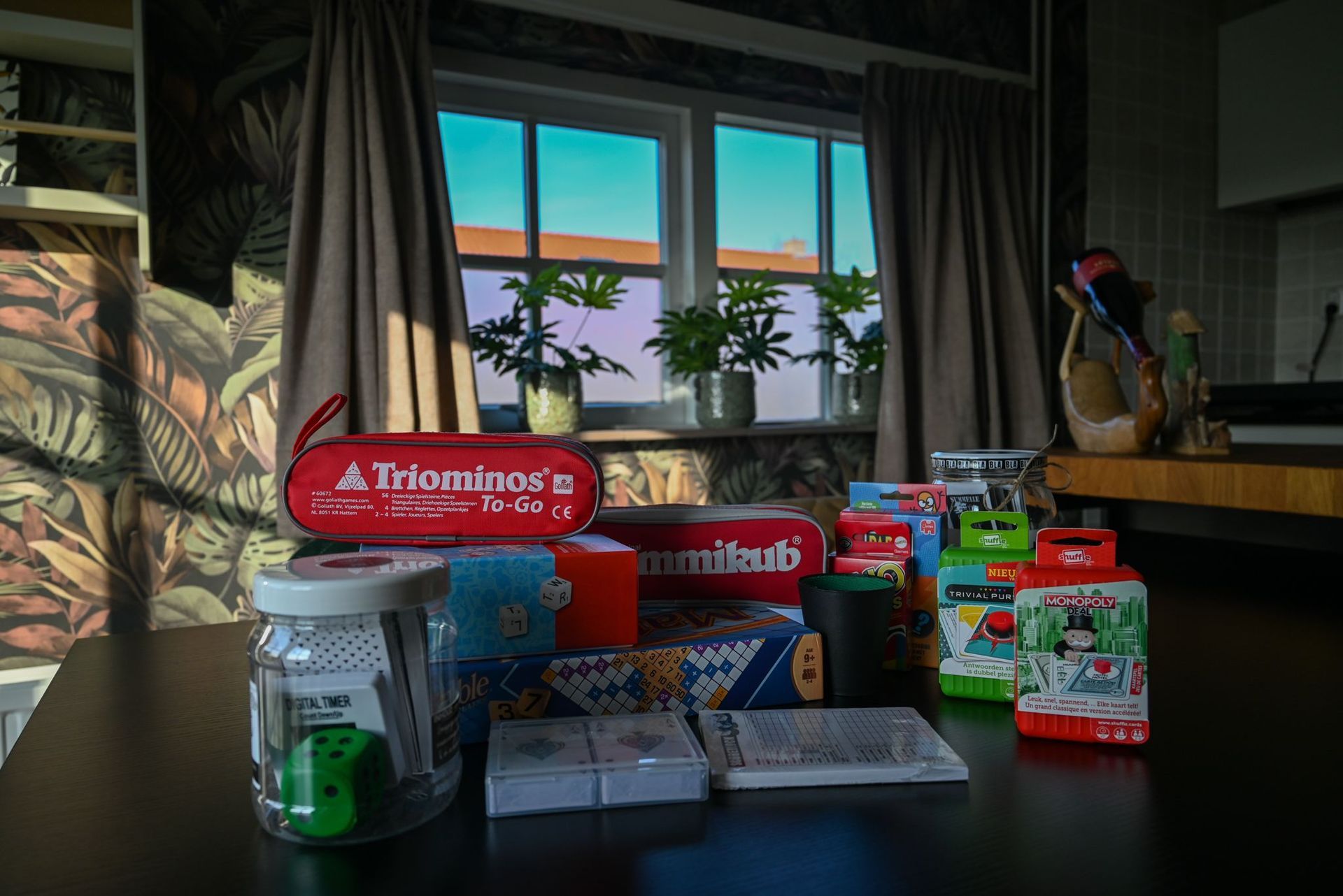 De spelletjes in Vakantiehuis Akkerzicht Oudesluis.