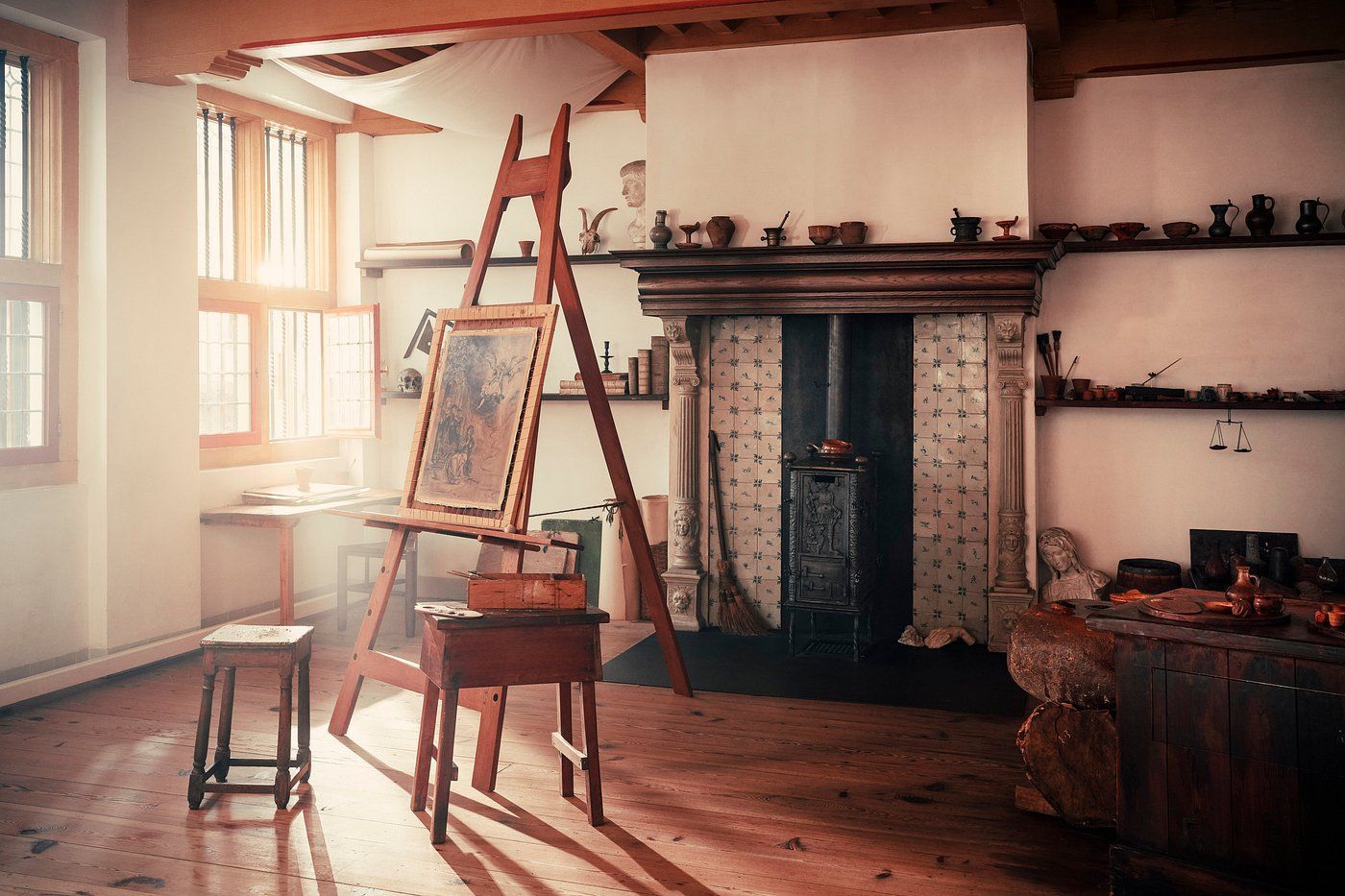 Het Rembrandt huis in Amsterdam