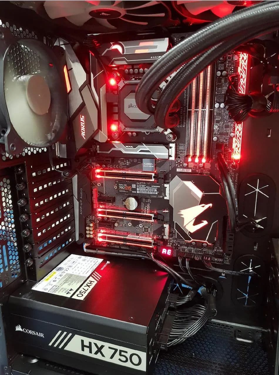 A Computer With a Power Supply That Says Hx750 on It — Coastal Computing Solutions in Taree, NSW