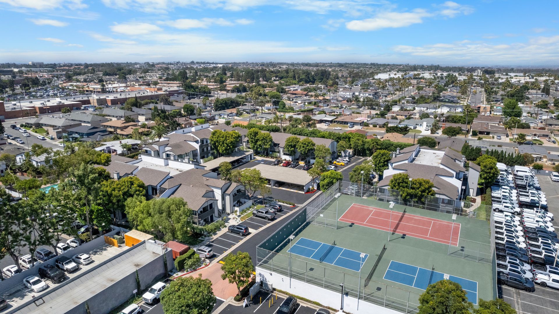 Overhead view of community