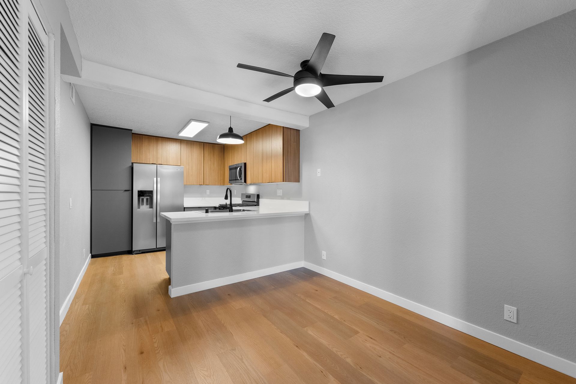 kitchen and dining room