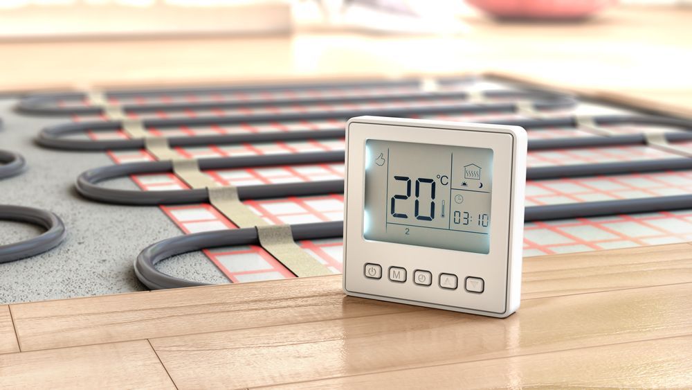 Thermostat Set to 20°c on Heated Pipes — Illawarra Underfloor Heating In Wollongong, NSW