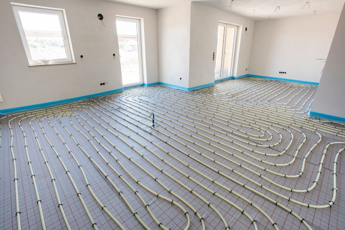 Radiant Floor Heating Installation in An Empty Room — Illawarra Underfloor Heating In Southern Highlands, NSW