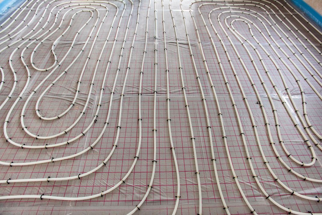 White Radiant Floor Heating Pipes Installed — Illawarra Underfloor Heating In Ulladulla, NSW