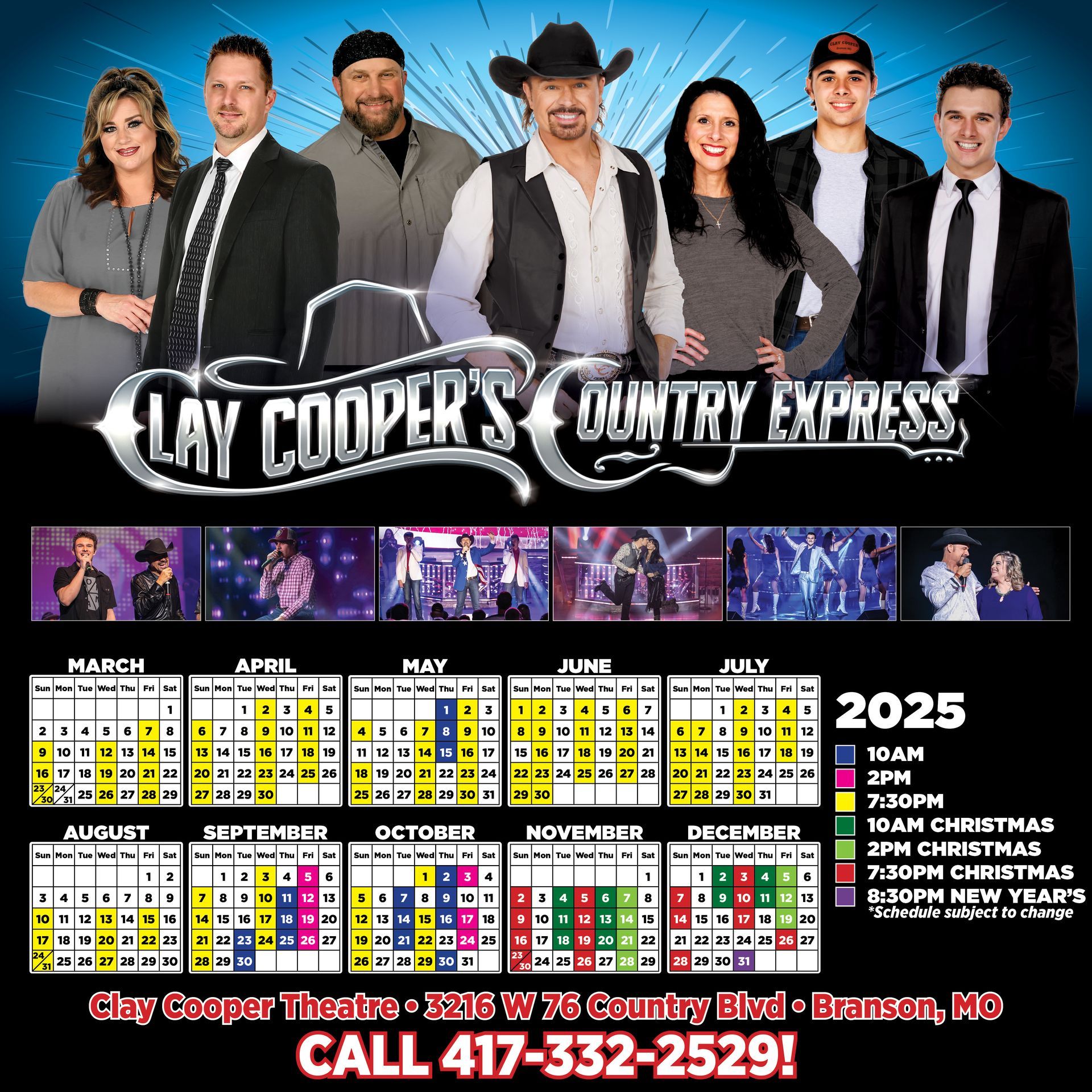 Clay Cooper's Country Express seating chart