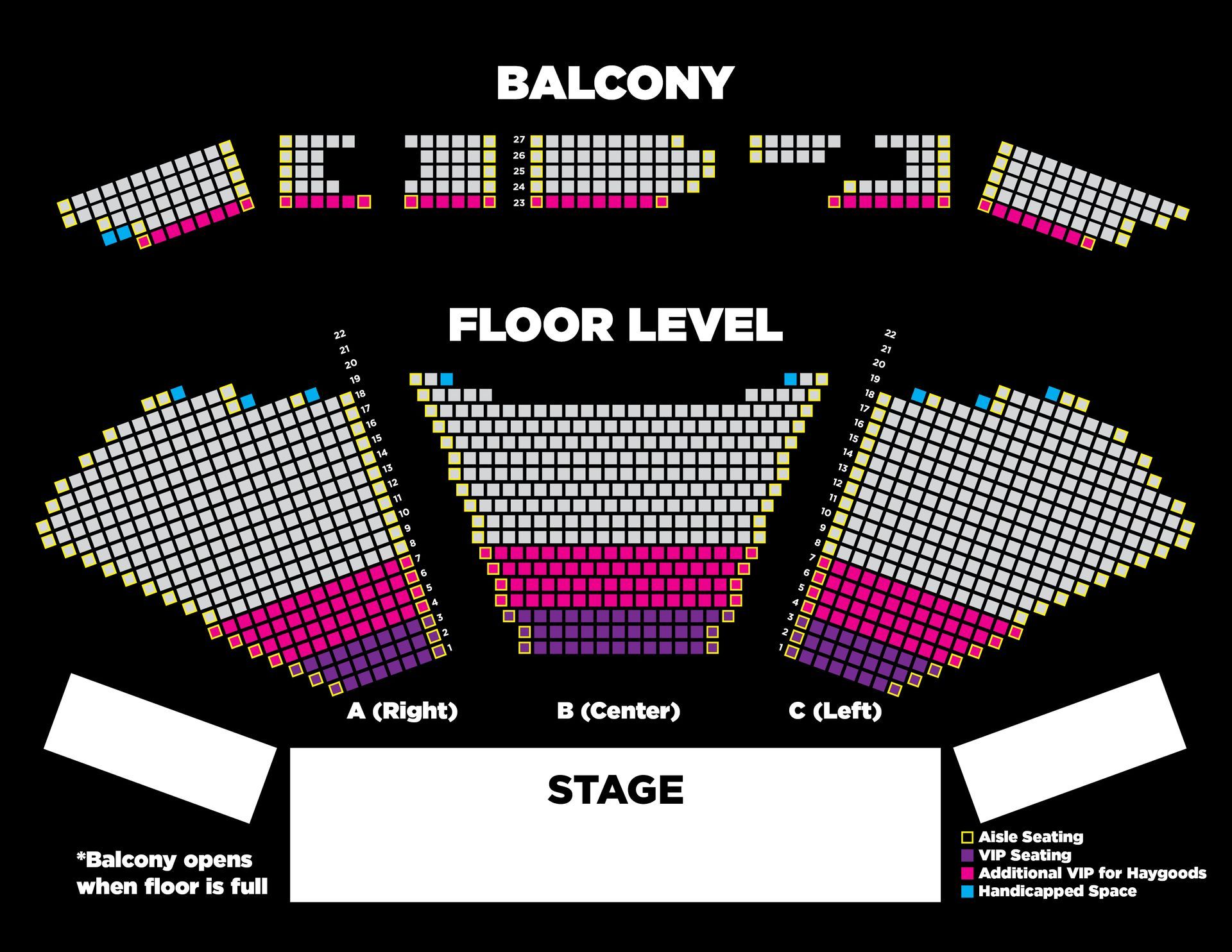 Clay Cooper Theatre Seating Chart