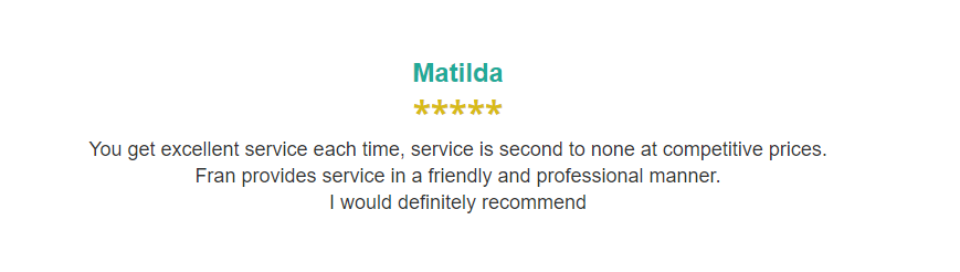 an image of a review from matilda .