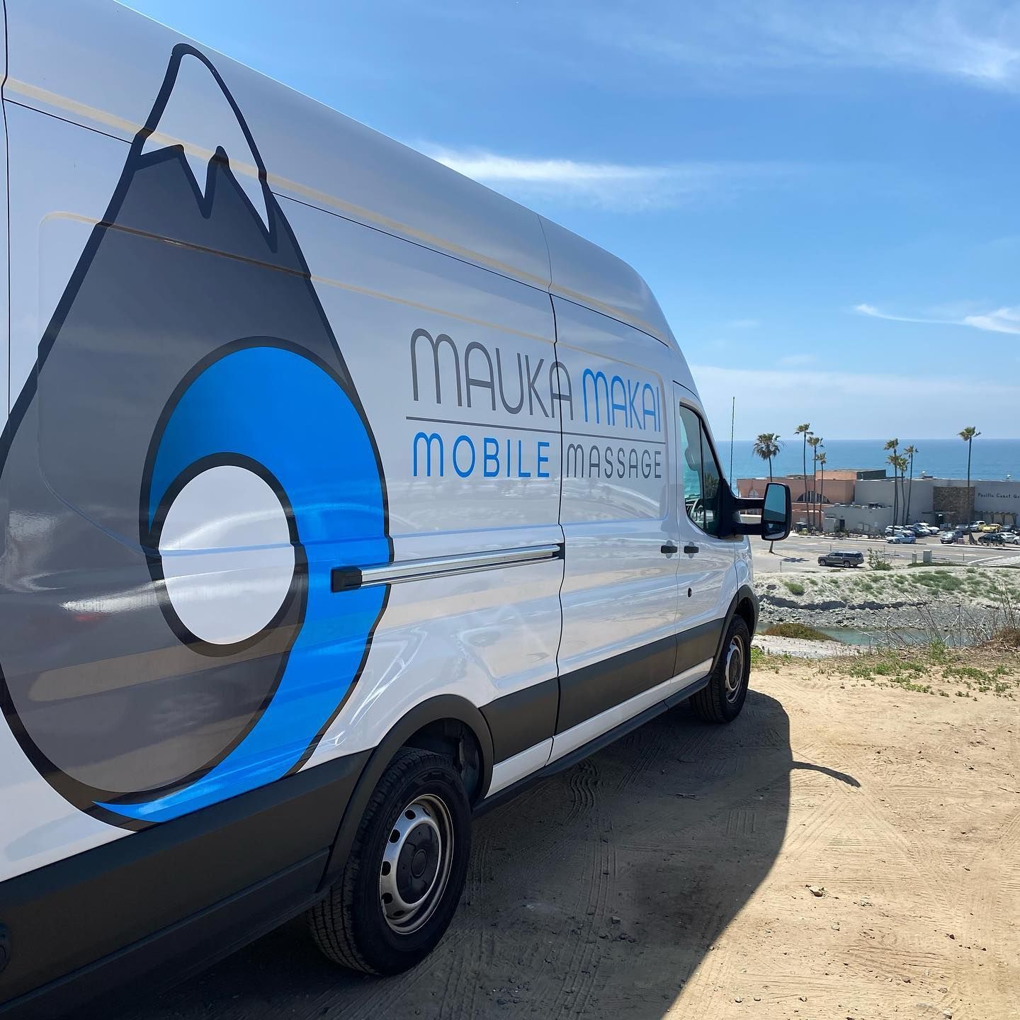 White van with