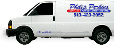 Philip Perkins Heating and Air Conditioning Van — Middletown, OH — Philip Perkins Heating & Air Conditioning