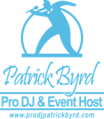 The logo for patrick byrd pro dj & event host