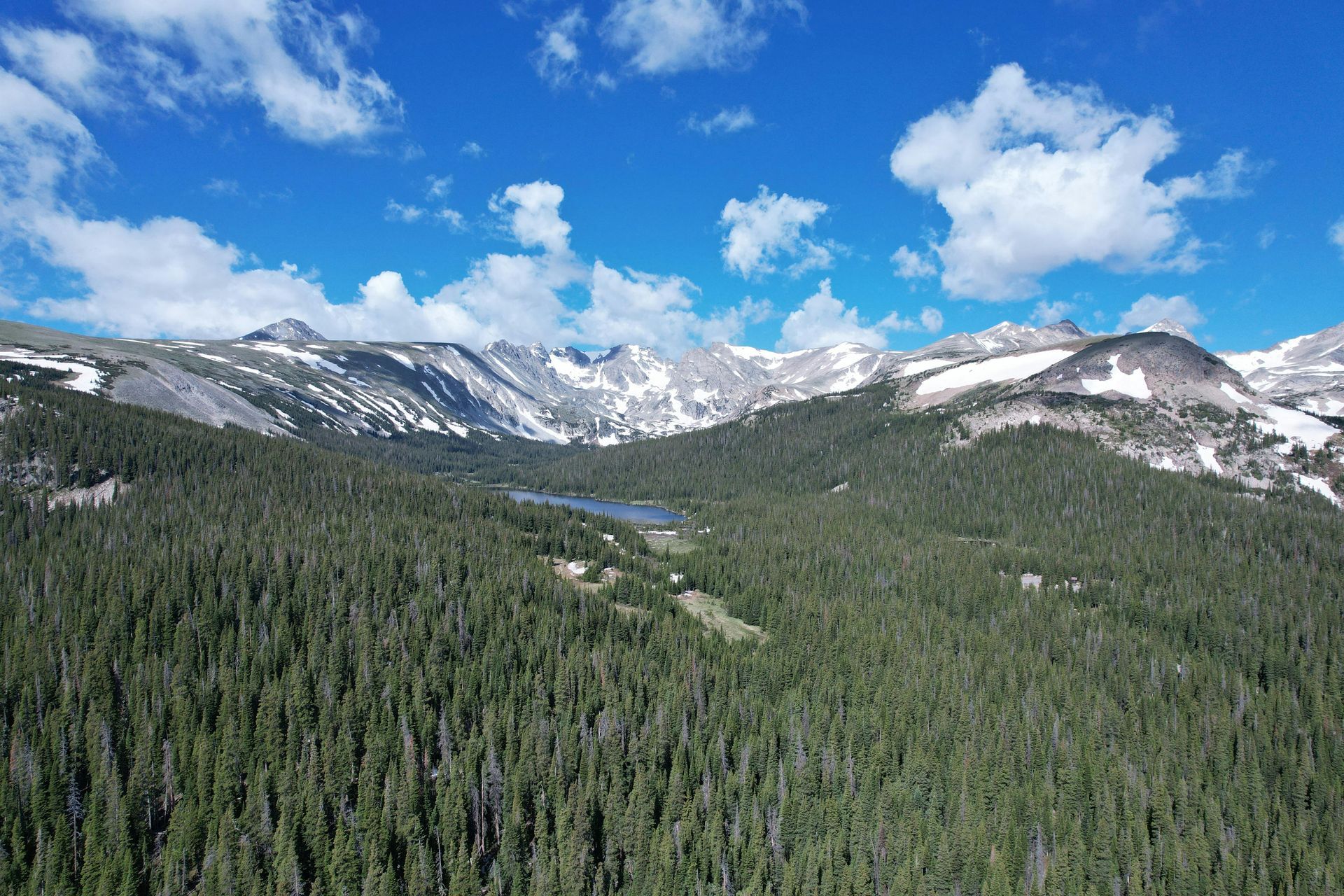 Mountain landscape in Pagosa Springs, Colorado, near United Mini Storage