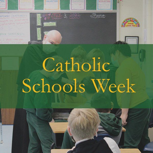 Catholic schools week is being celebrated in a classroom