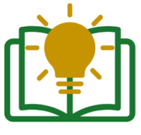 A light bulb is sitting on top of an open book.