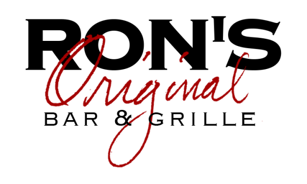 Ron's Original Bar & Grille logo. Black 