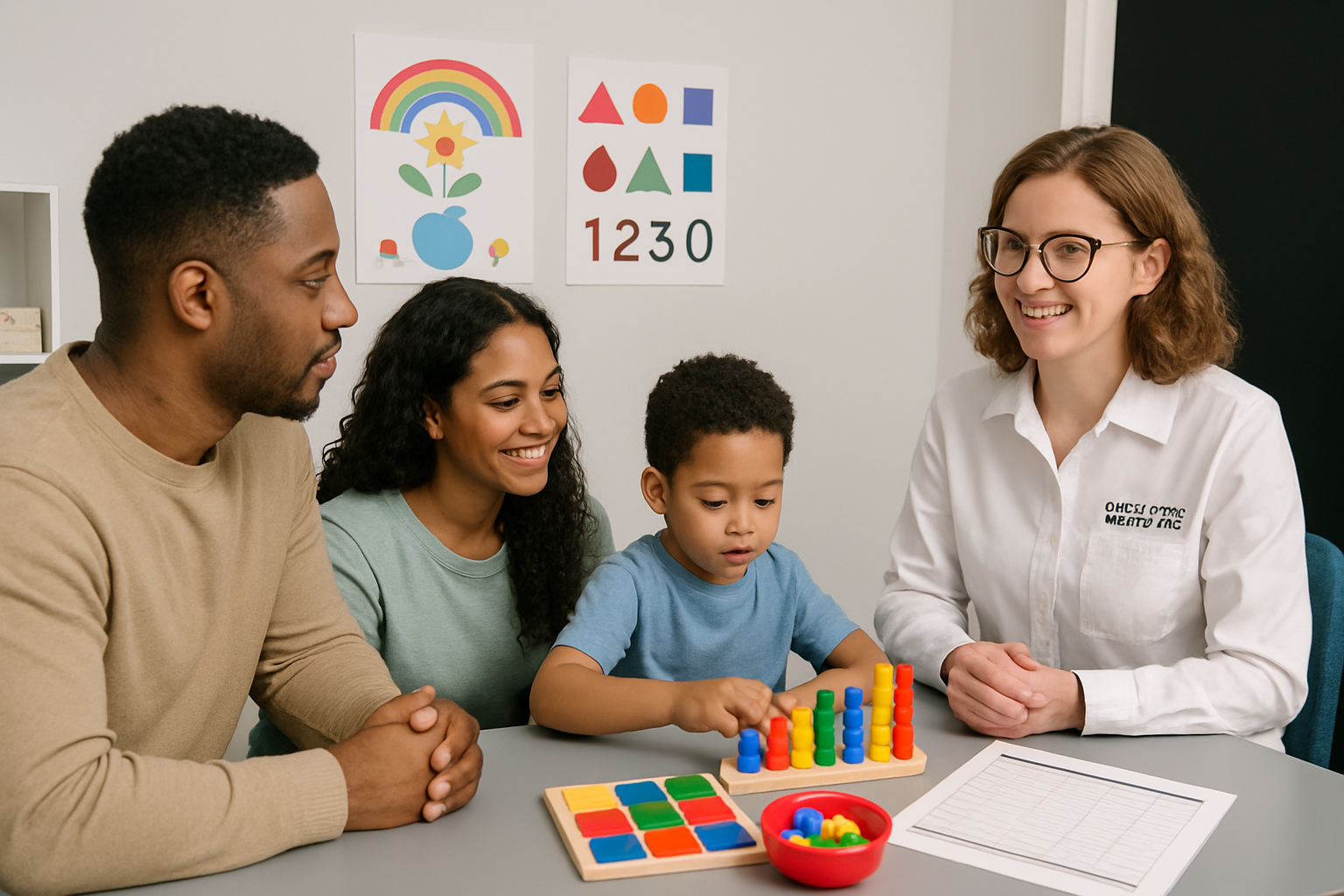 Website homepage for the University of Washington's Masters in Applied Behavior Analysis program, with a building background.