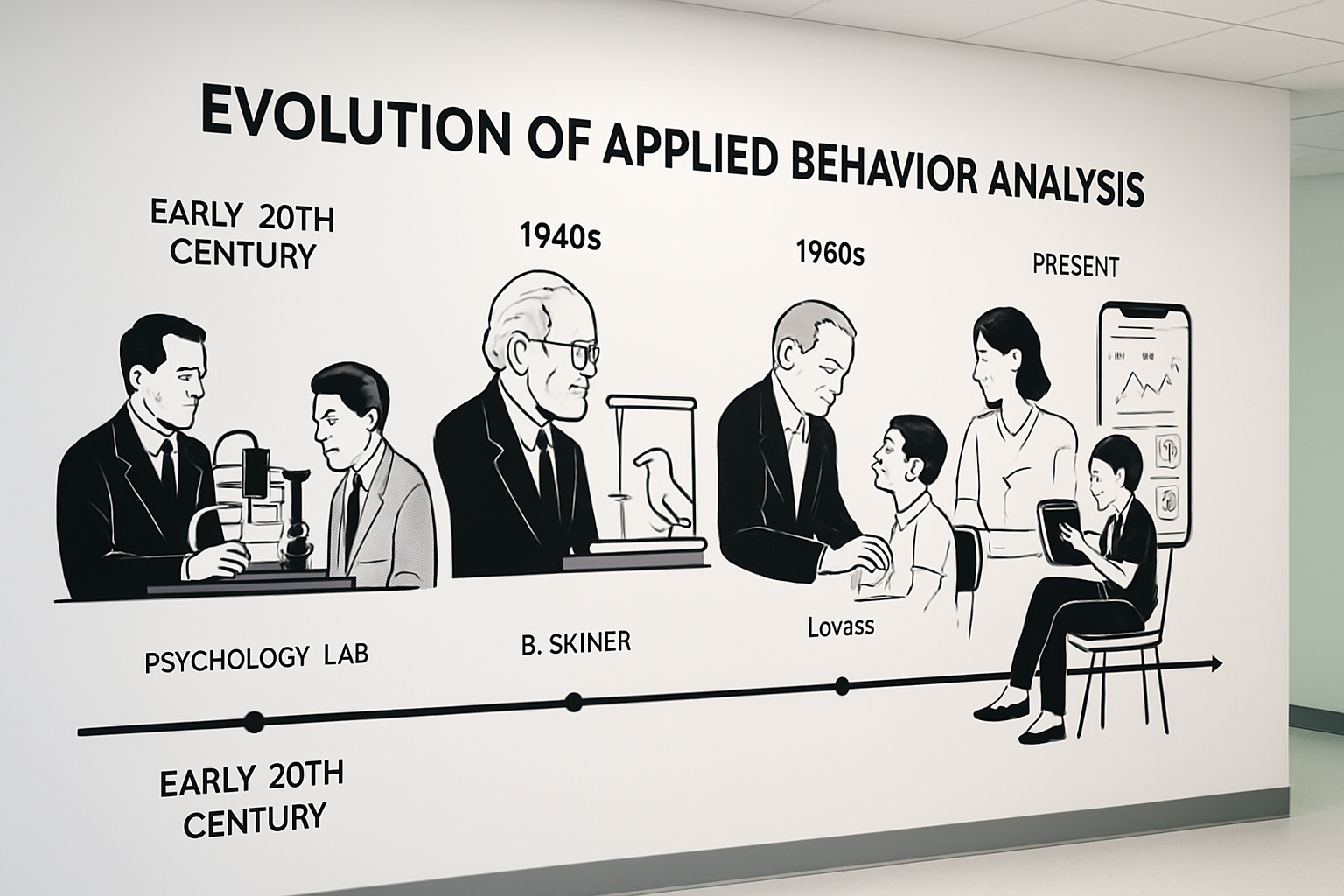 Ball State University webpage for Master's Degree in Applied Behavior Analysis (ABA). Red and white design.