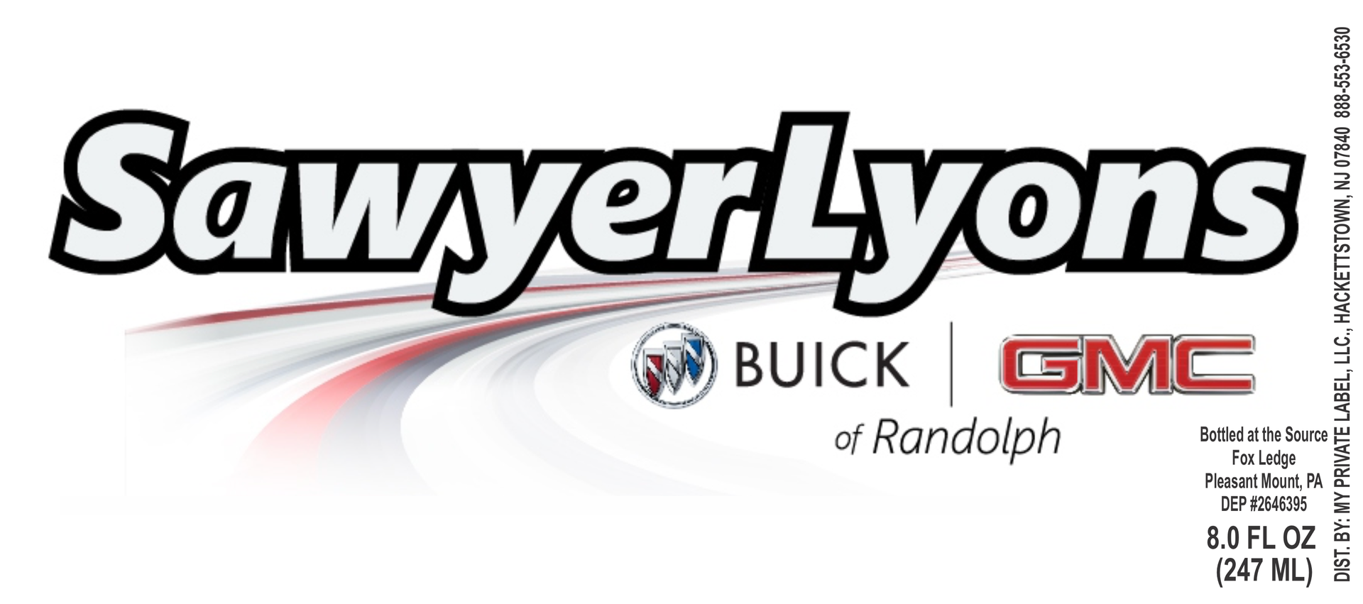 The logo for sawyer lyons buick and gmc is on a white background.