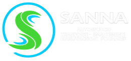Logo a forma di S verde e blu con la scritta