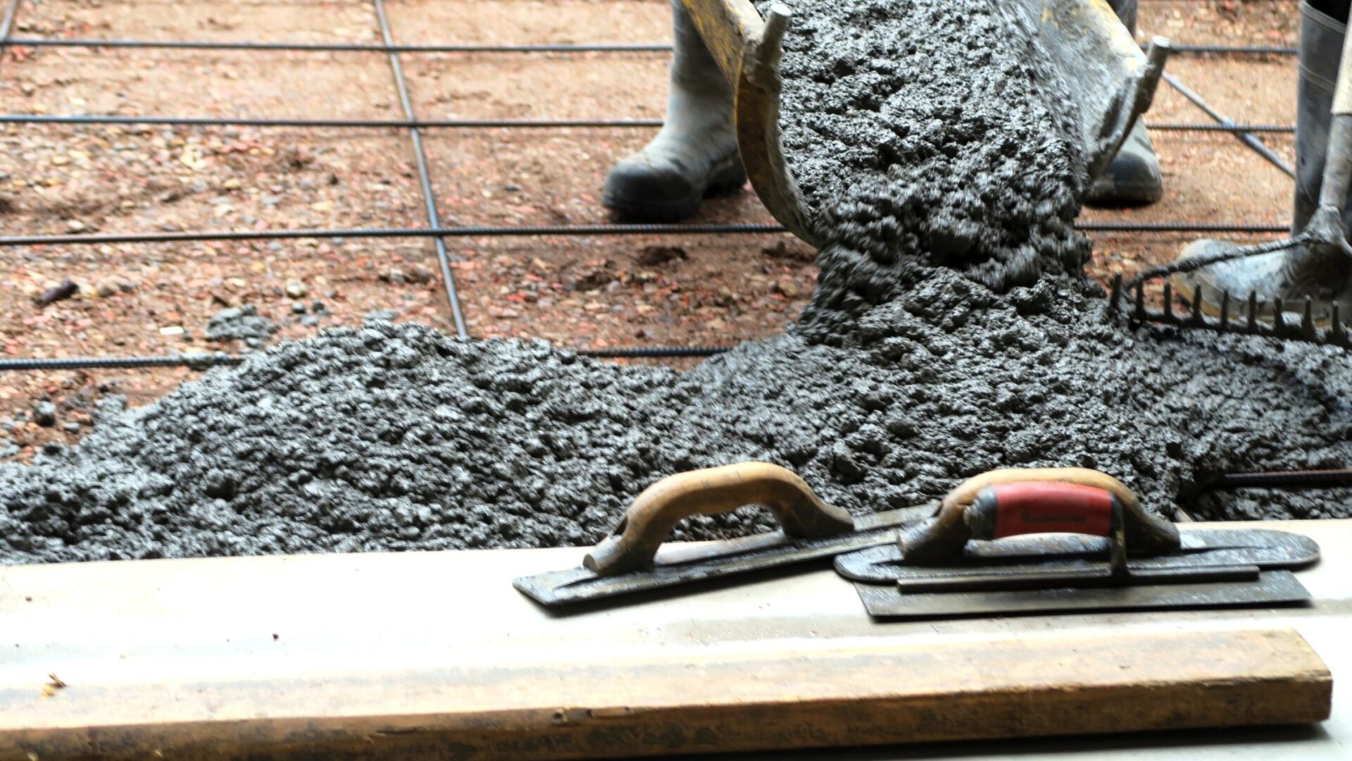 Concrete Patio Appleton WI - Pouring