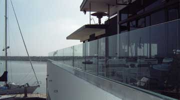 Glass Resort Balcony — Torrance, CA — Dandoy Glass