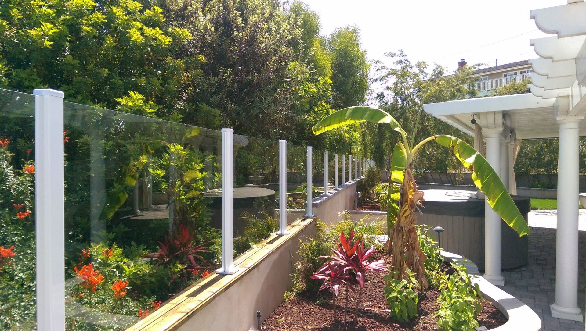 Glass Garden Fence — Torrance, CA — Dandoy Glass