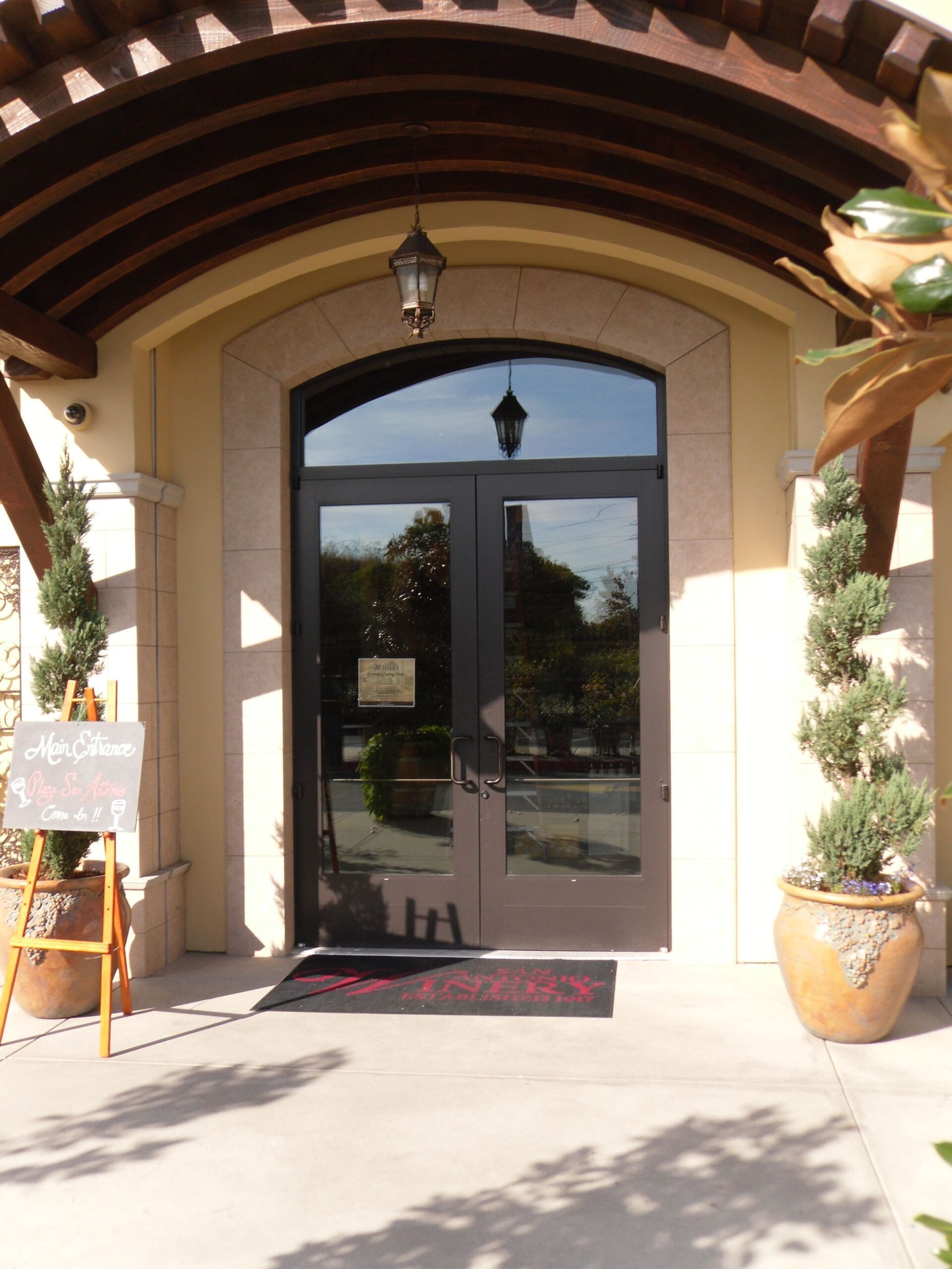 Black Door With Glass — Torrance, CA — Dandoy Glass