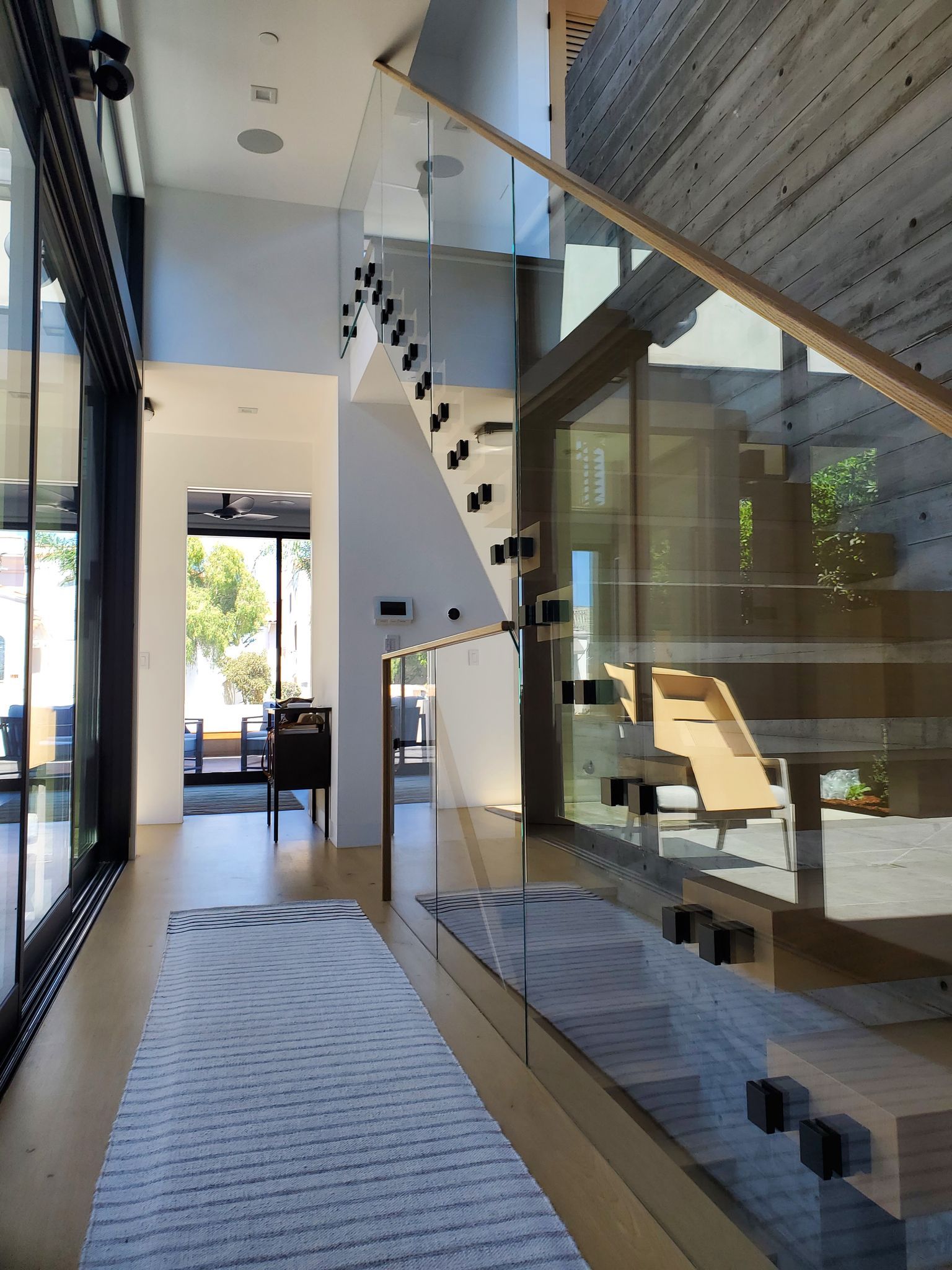 New Modern Glass Staircase — Torrance, CA — Dandoy Glass