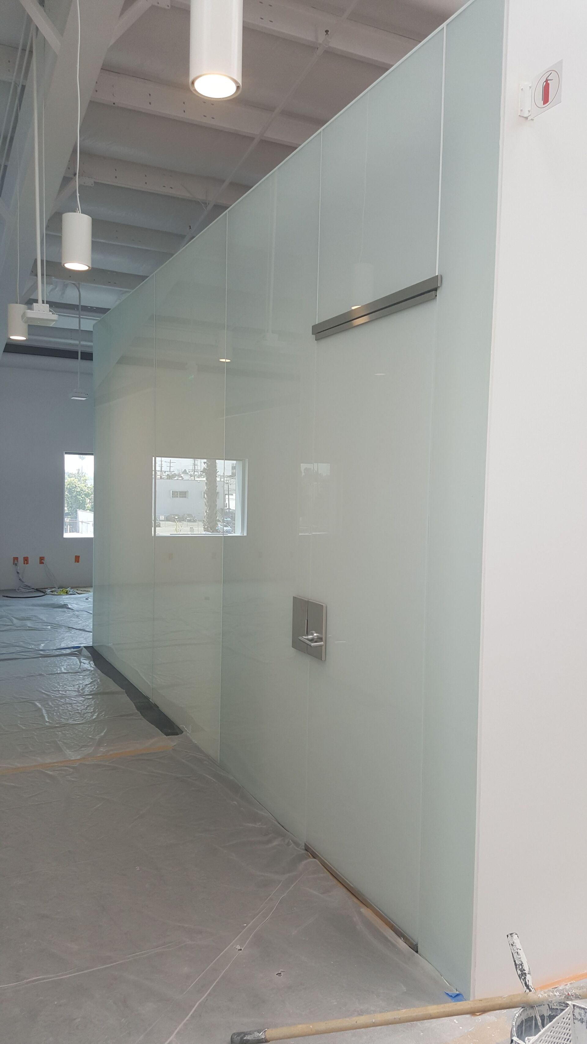 Shower Enclosure Under Construction — Torrance, CA — Dandoy Glass