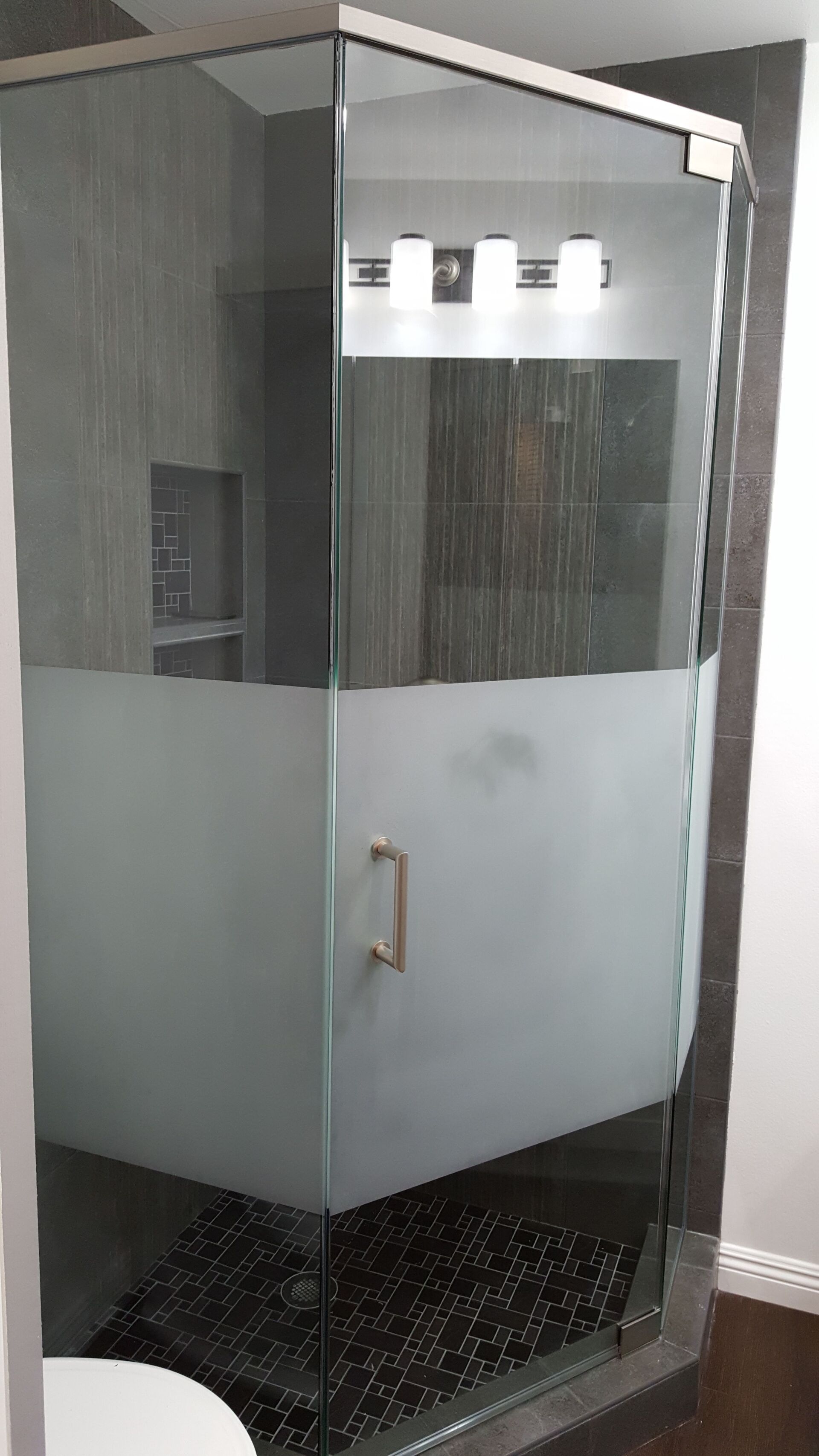 Modern Shower Enclosure — Torrance, CA — Dandoy Glass