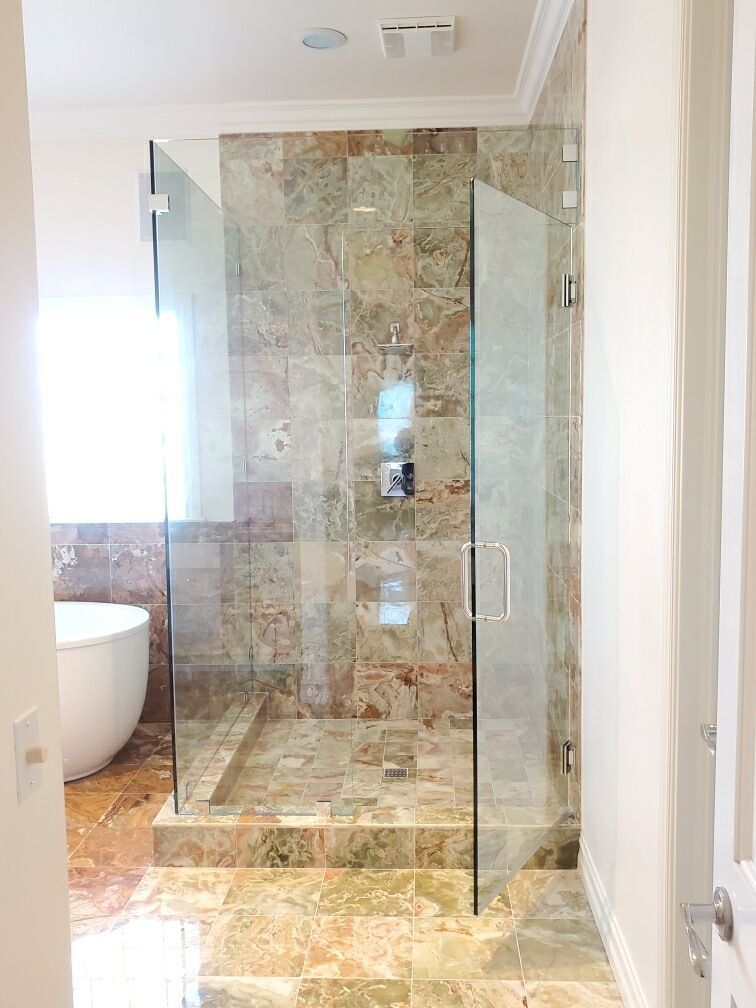 Modern Glass Shower Door — Torrance, CA — Dandoy Glass