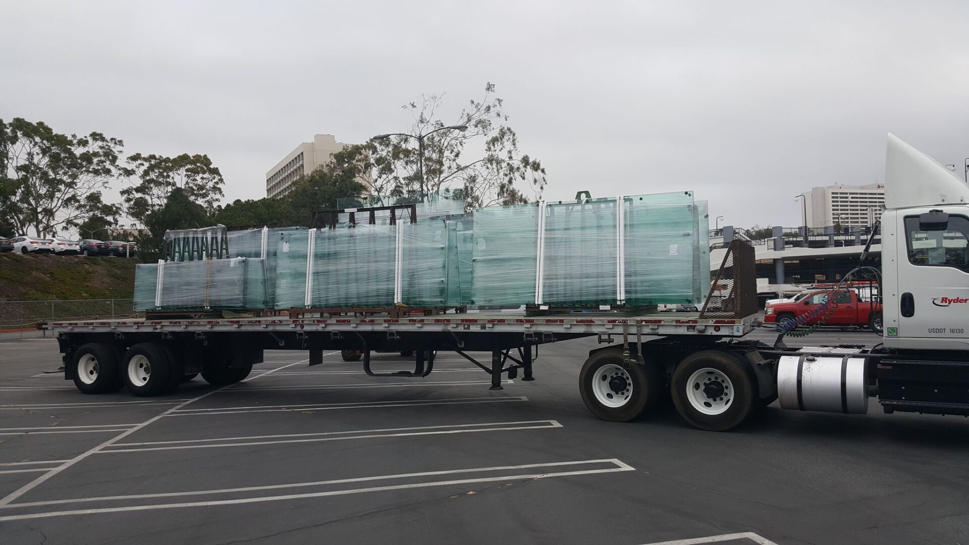 Delivering Glass Using Truck — Torrance, CA — Dandoy Glass