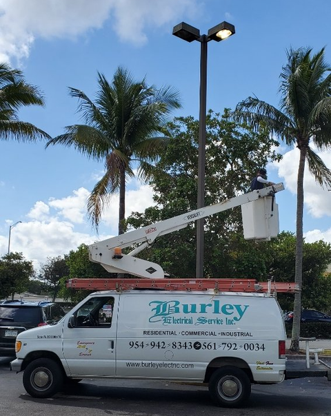 Parking Lot Light Service — Beach, FL — Burley Electrical