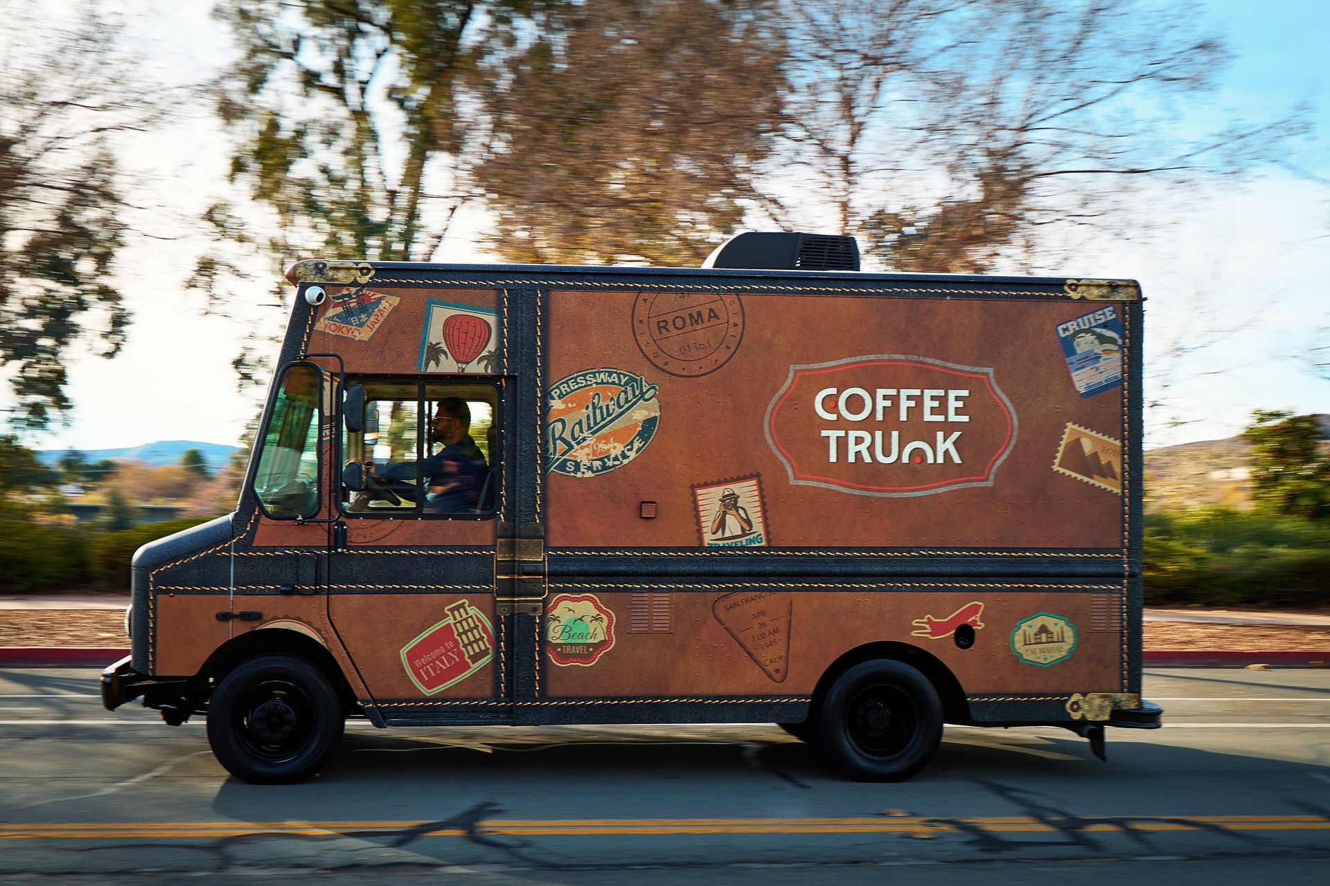 Coffee Trunks Coffee Truck rolling down the streets in california! 