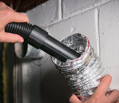 Cleaning A Aluminum Dryer Vent Hose — Smallwood, NY — Liberty Chimney & Sons
