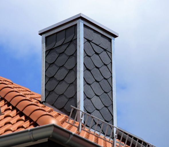 Tiled Roof With Chimney — Smallwood, NY — Liberty Chimney & Sons