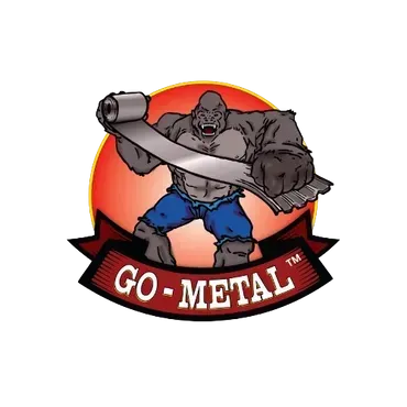 Gorilla holding metal roll with