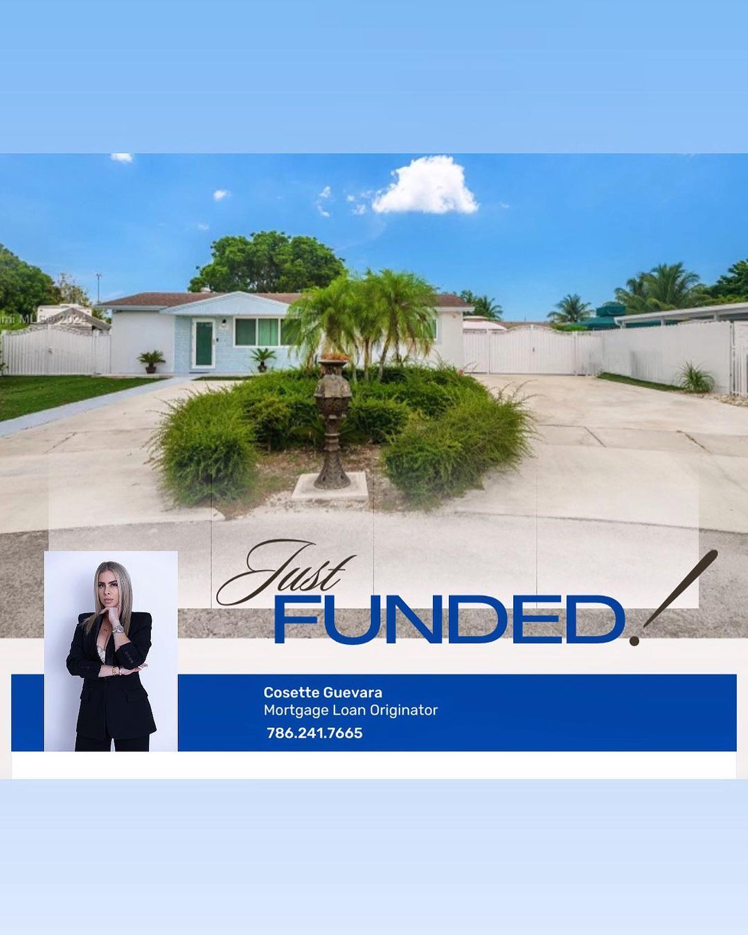 Real estate graphic: house with driveway, 