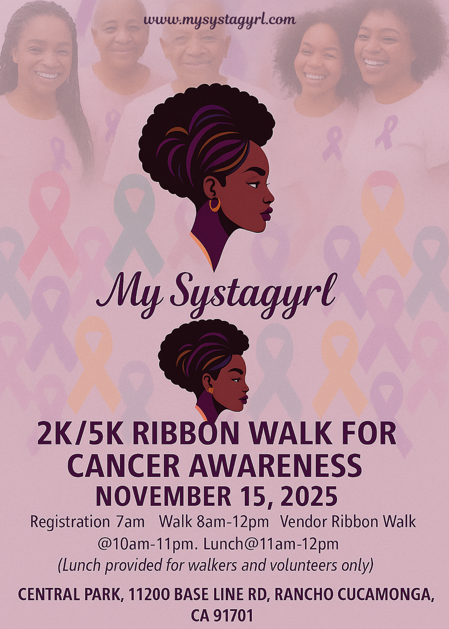 Ribbon Walk Flyer Close-Up