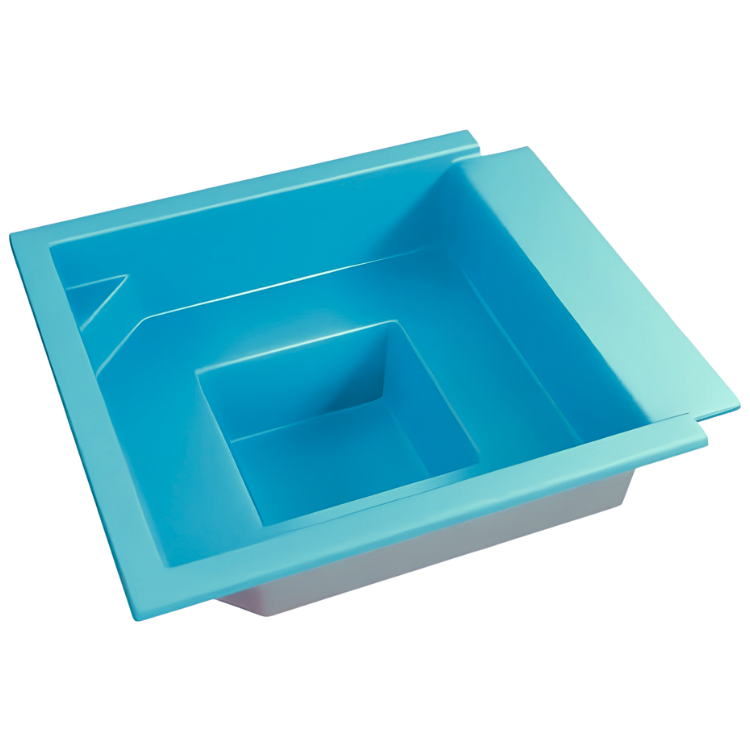 Square Spa Layout — Bombs Away Pools in Coolangatta, QLD