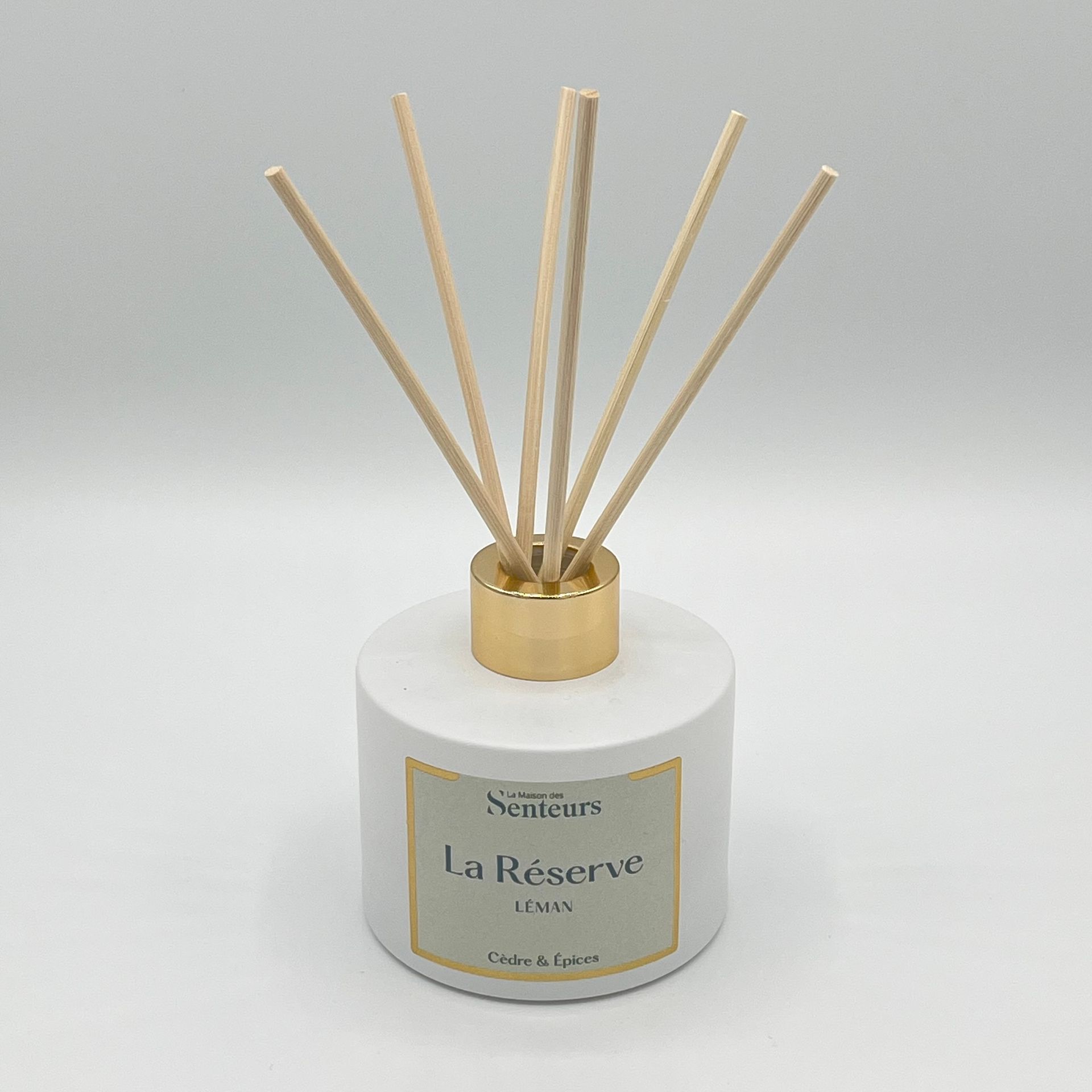 LA RÉSERVE LAC LÉMAN - Cèdre & Épices - Diffuseur bâtonnets 180g