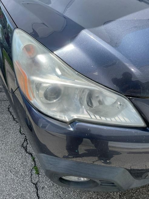 dirty headlight