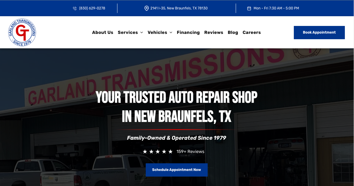 Lexus Auto Repair New Braunfels, TX Garland Transmissions