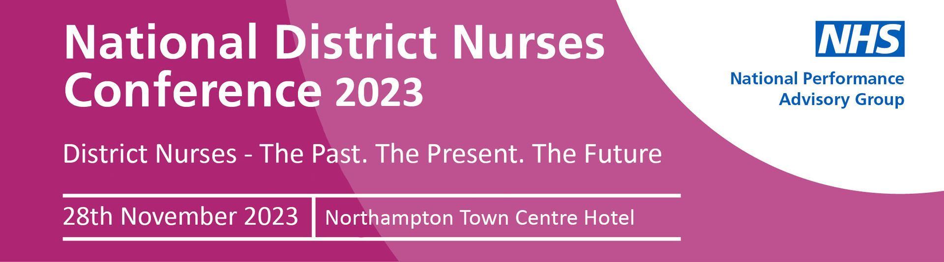 A poster for the national district nurses conference 2023