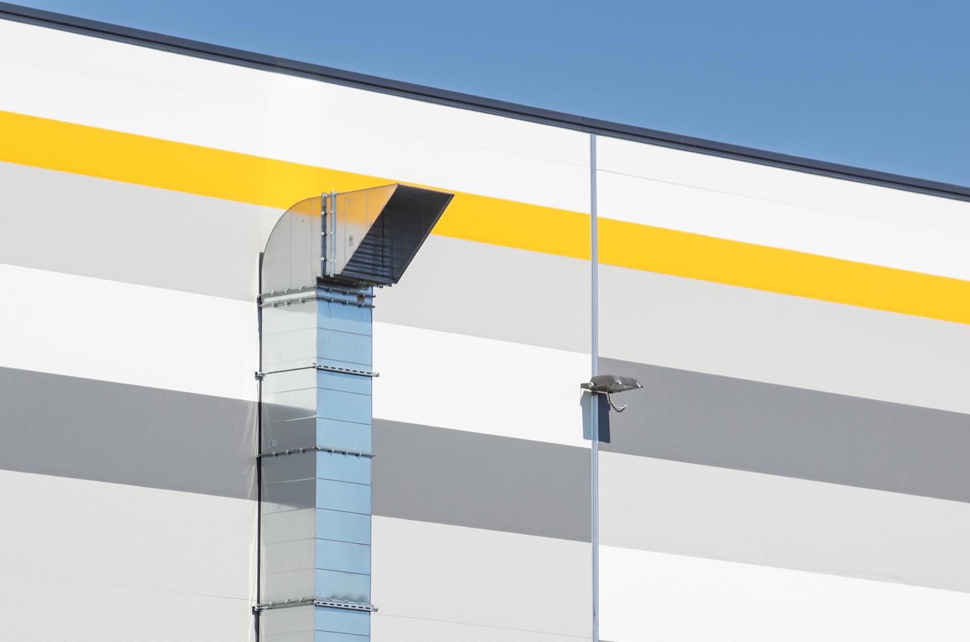 impianto di aerazione industriale