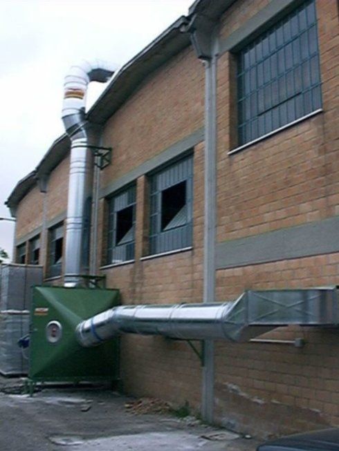 sistema per abbattimento fumi