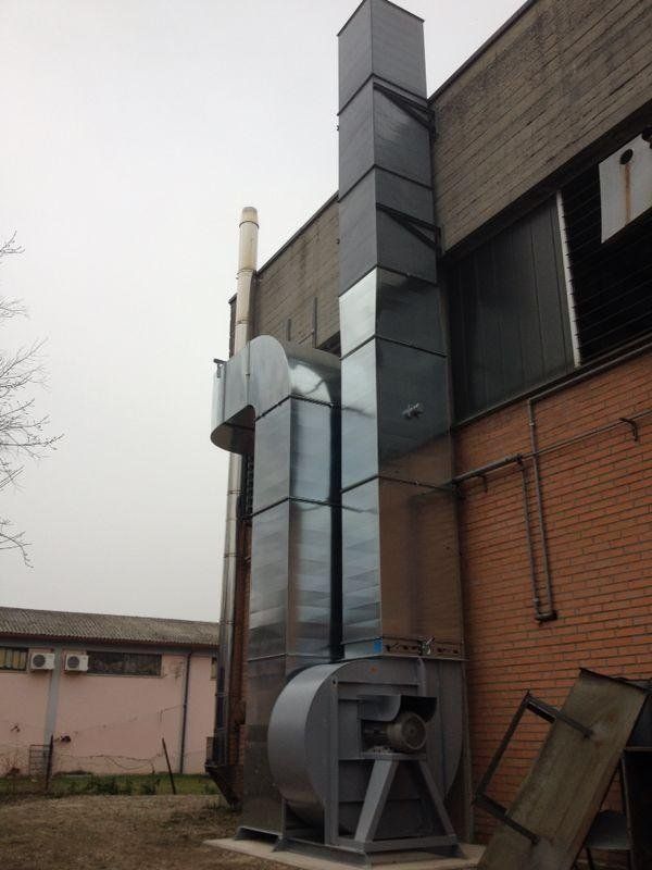 componenti esterne di sistema di aerazione industriale