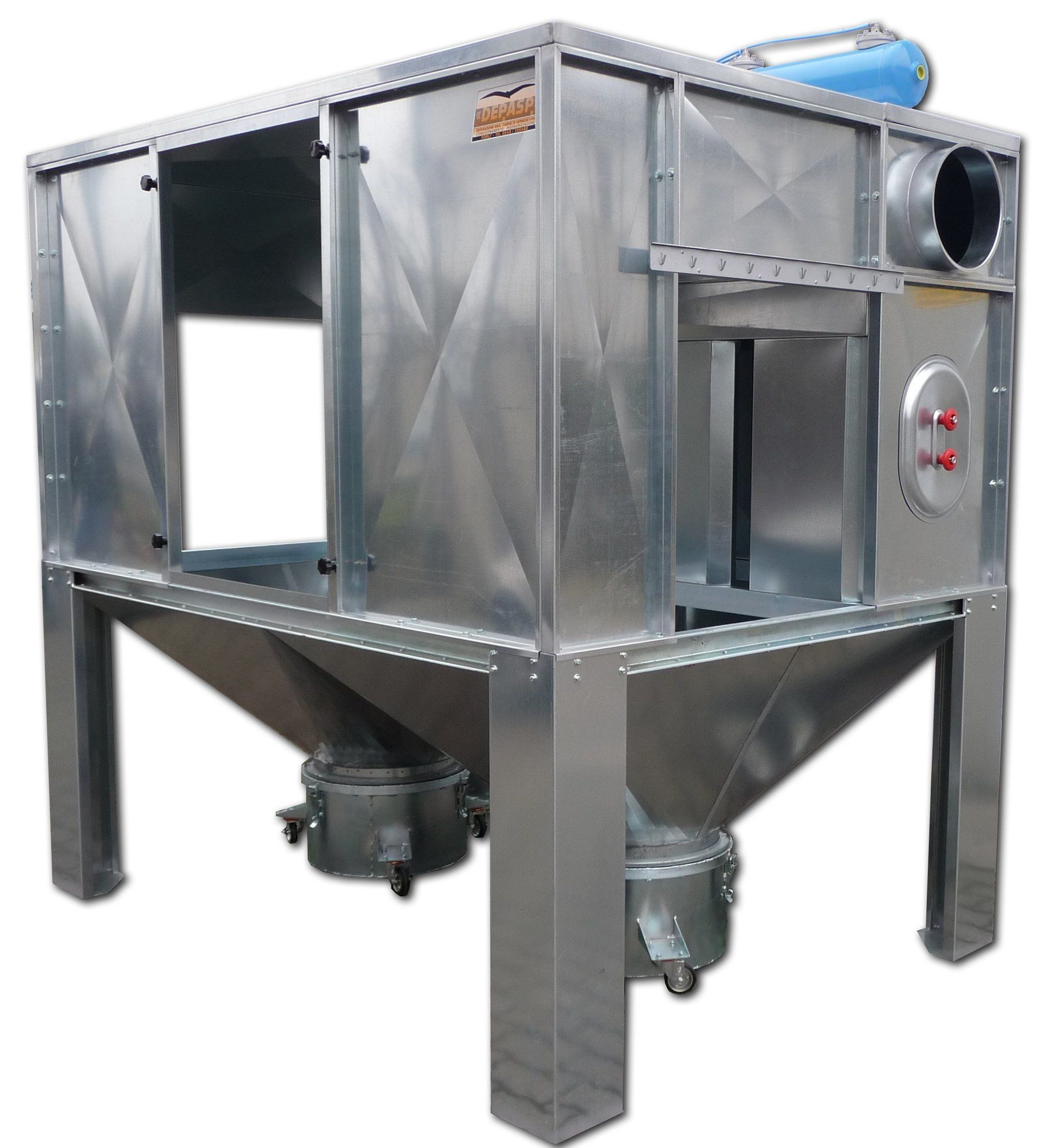 cabina filtrante con passaggio linea