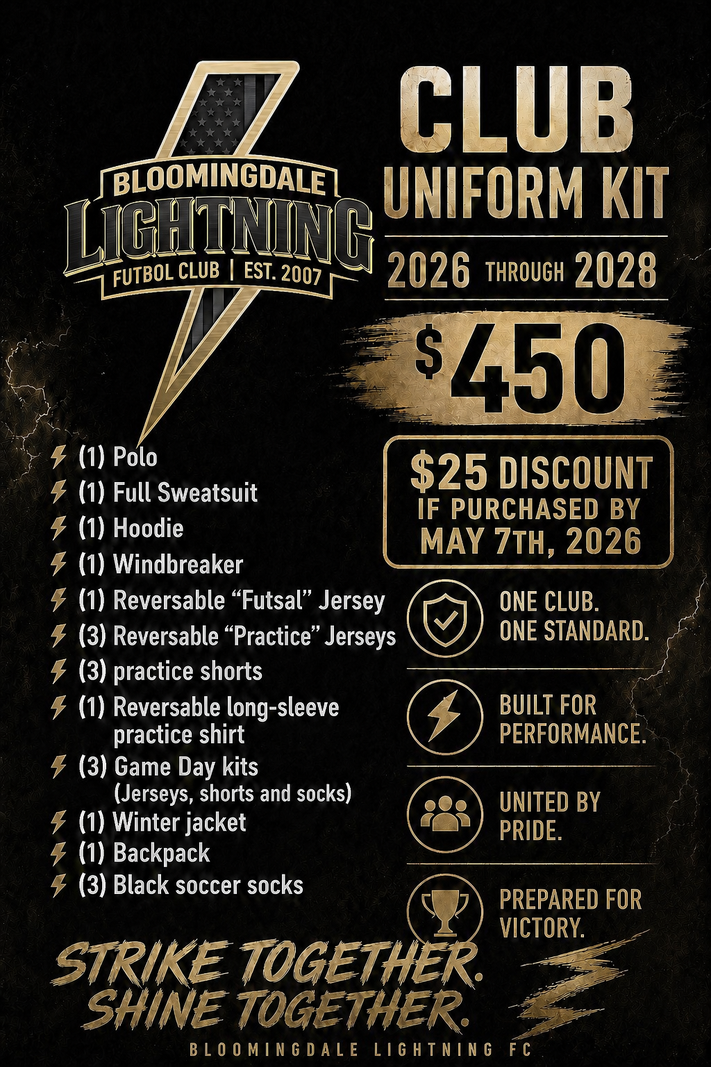 LIGHTNING CLUB PACKAGE