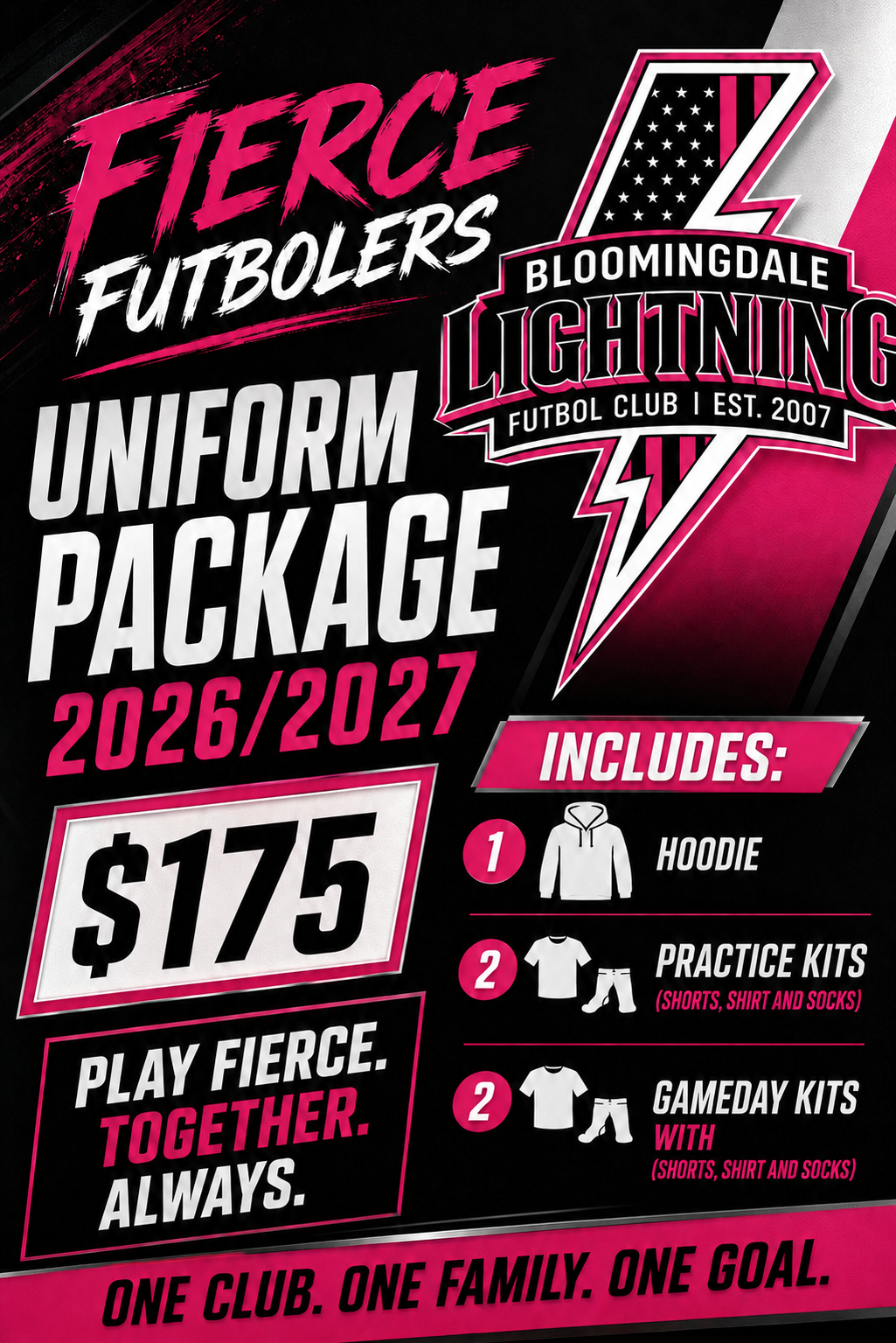 FIERCE UNIFORM PACKAGE