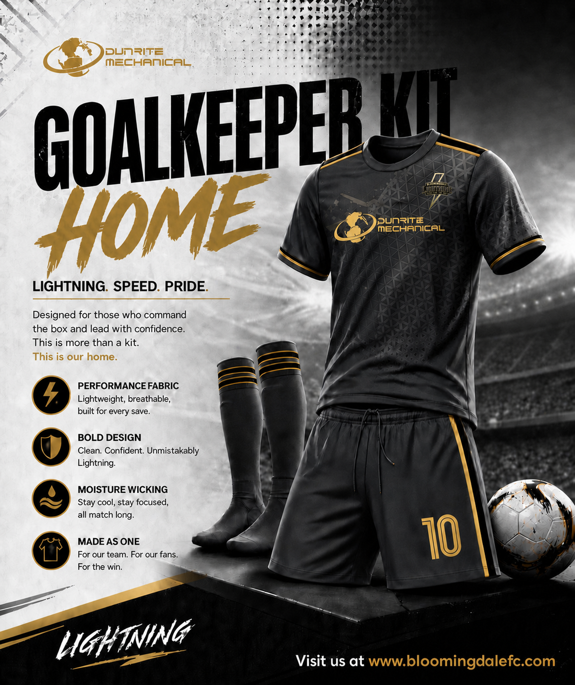 Short Sleeve Goalkeeper Kit (Home & Away)